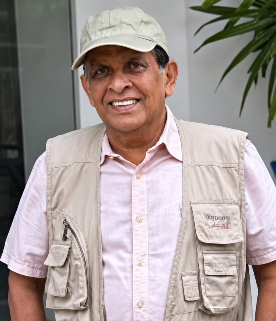 Dr K.L. Fernando in the field